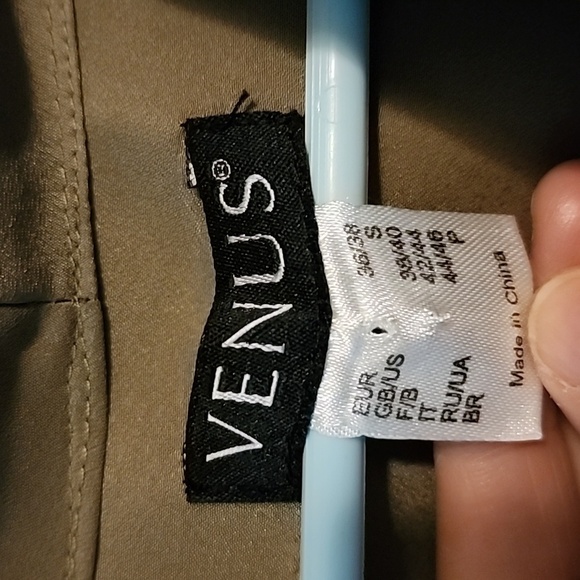 VENUS olive blouse SURPLICE top SIZE small - Picture 5 of 15